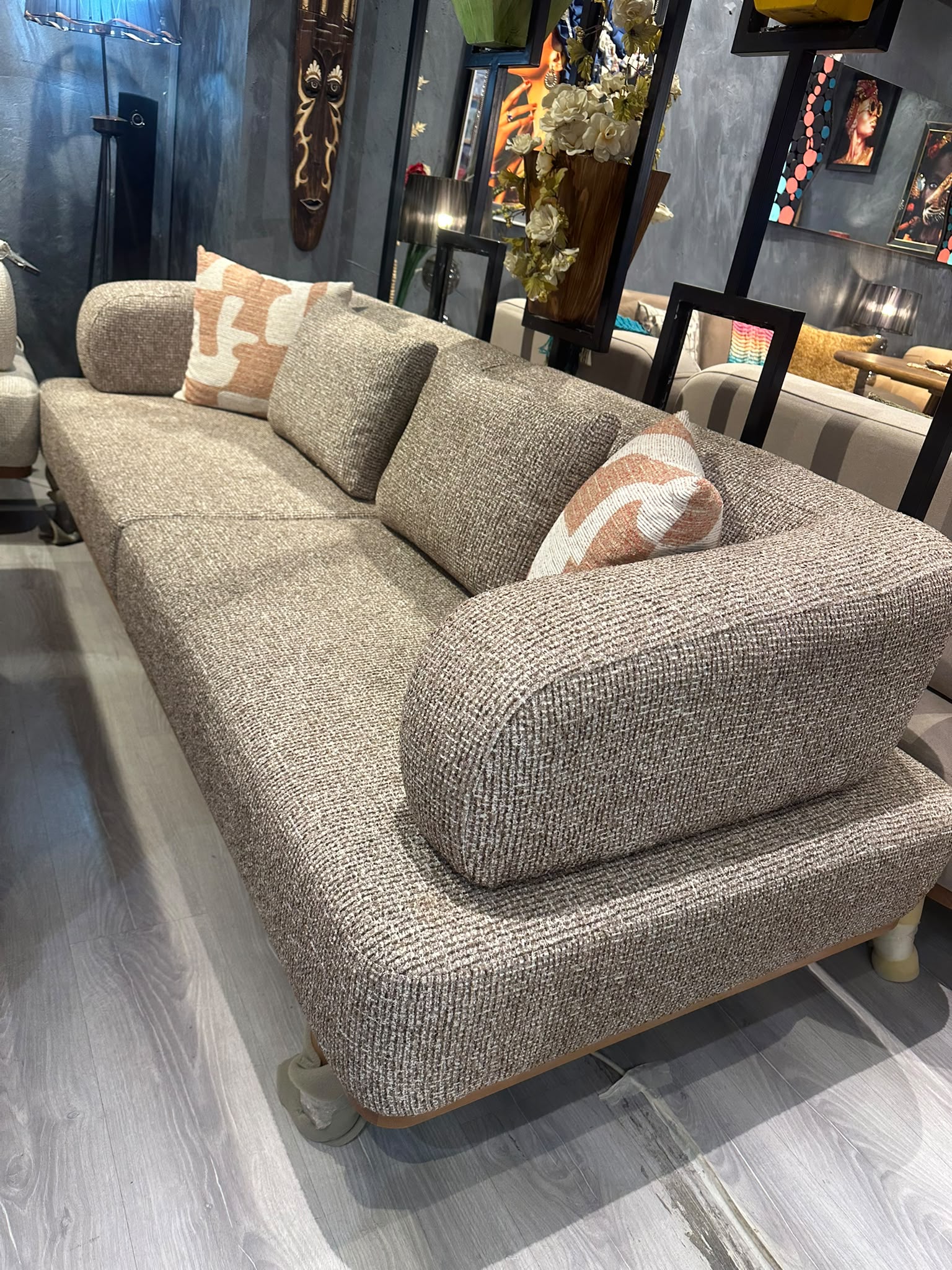 Cortina Gri Melanj Dokuma Koltuk - Ürün Görseli 2