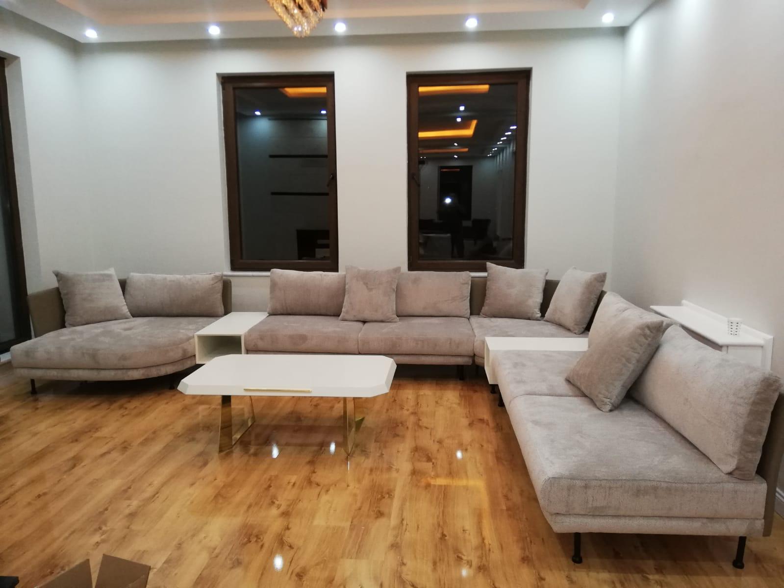 Livorno Yeşil Kırlentli Modüler Salon Takımı